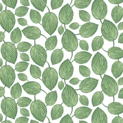 Tyger & Metervaror-Arvidssons Textil Lyckans blad tyg, grön