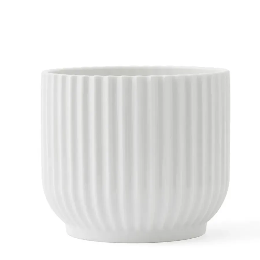 Lyngby blomkruka vit, Ø11,5 cm^Lyngby Porcelæn Clearance