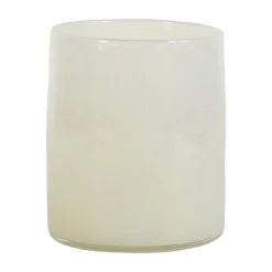 Ljuslyktor & Ljusfat-Tell Me More Lyric ljuslykta L, Linen (vit)