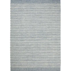 Bomulls- & Trasmattor-Chhatwal & Jonsson Mahi matta 200x300 cm, Off white-blue
