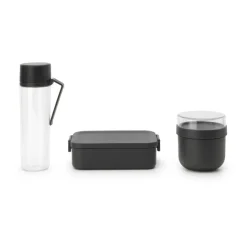 Matlådor-Brabantia Make & Take frukost och lunch Set 3 delar, Mörkgrå