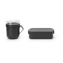 Make & Take lunchset 2 delar, Mörkgrå^Brabantia Clearance