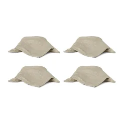 Mandela linneservett 40x40 cm 4-pack, Beige^Boel & Jan Outlet