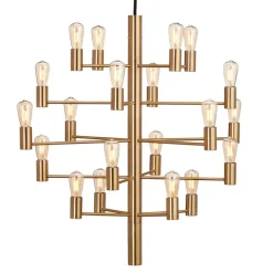 Manola 20 ljuskrona, Satin brass^Herstal Outlet