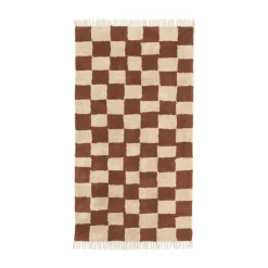 Gångmattor|Barnmattor-Ferm Living Mara bomullsmatta 80x150 cm, Rust-Warm Sand