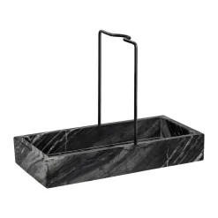 Marble diskbänksorganiserare 12x23,5 cm, Black-grey^Mette Ditmer Best