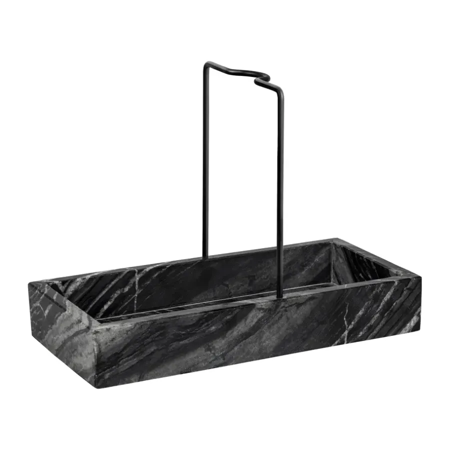 Marble diskbänksorganiserare 12x23,5 cm, Black-grey^Mette Ditmer Best