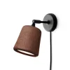 Sänglampor-New Works Material vägglampa, Smoked oak