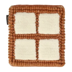 Mattprover-Material Samples Mattprov Pasture ullmatta, Naturvit-rost