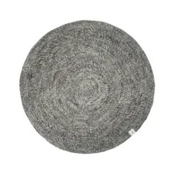 Runda Mattor-Classic Collection Merino Matta rund, granit, 200 cm