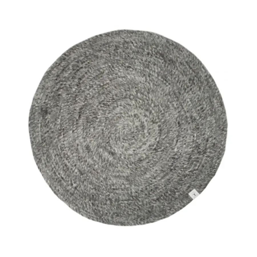 Runda Mattor-Classic Collection Merino Matta rund, granit, 200 cm