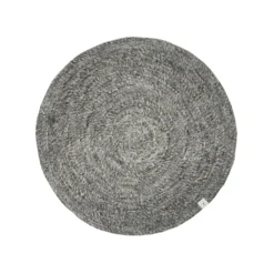 Runda Mattor-Classic Collection Merino Matta rund, granit, 160 cm