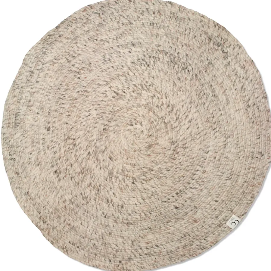 Runda Mattor|Bomulls- & Trasmattor-Classic Collection Merino ullmatta rund Ø200 cm, Beige