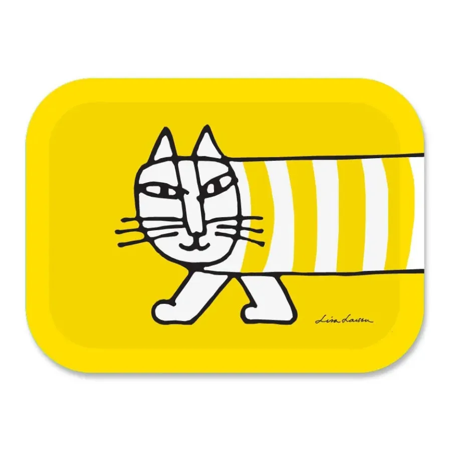 Dekorationsbrickor-Opto Design Mikey bricka 27x20 cm, Gul