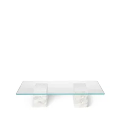 Soffbord-Ferm Living Mineral soffbord, glas, bas i marmor