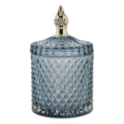 Förvaringsburkar-Lene Bjerre Miya förvaringsburk med lock Ø10,5 cm, Blue