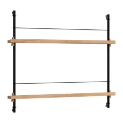 Tidningsförvaring-MOEBE tidningsställ, Oak-black