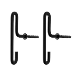 Krokar & Hängare|Krokar & Hängare-MOEBE väggkrok small 2- pack, Svart