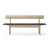 Mogensen 3171 bänk, Såpad ek-läder omni 301 black^Fredericia Furniture New