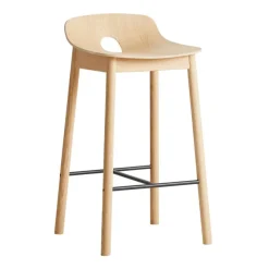 Barstolar-Woud Mono barstol 65 cm, Vitpigmenterad ek