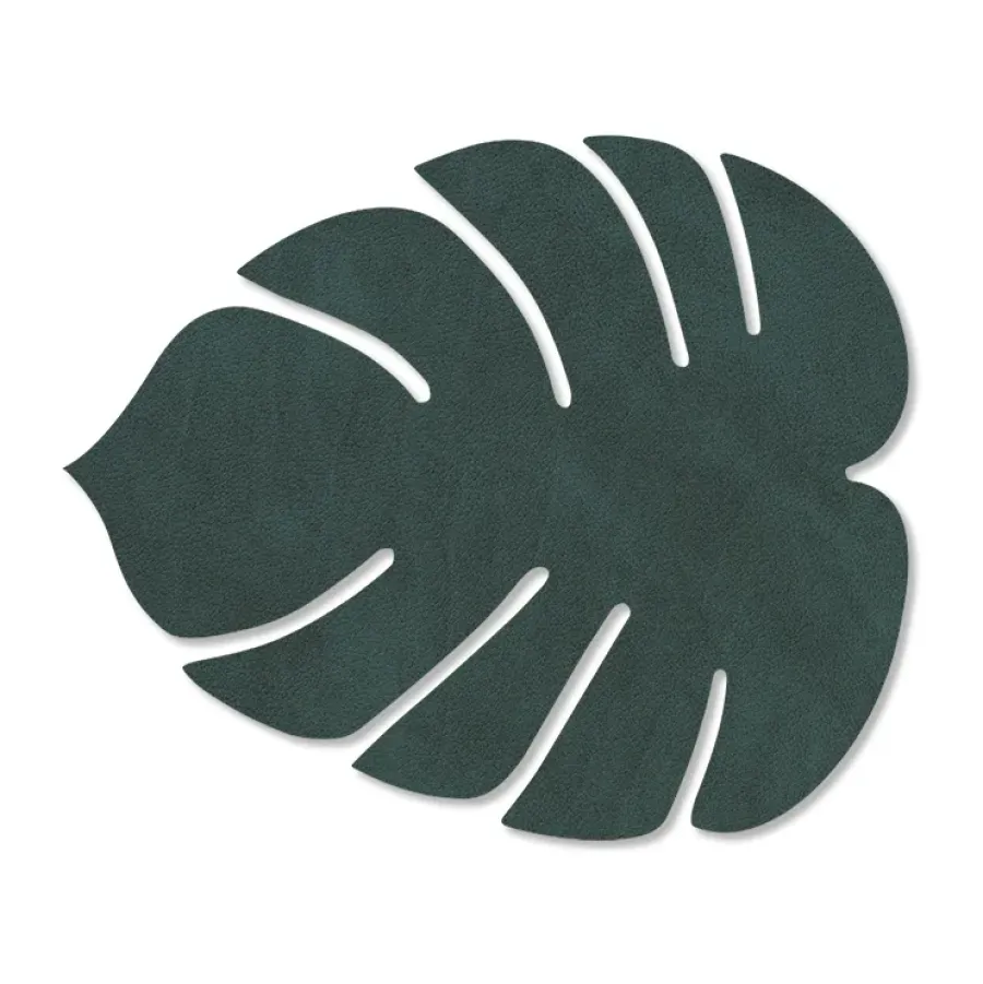 Glasunderlägg-LIND DNA Monstera Leaf Nupo glasunderlägg, Mörkgrön