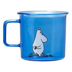 Muminmuggar-Muurla Moomin glasmugg 35 cl, Blå