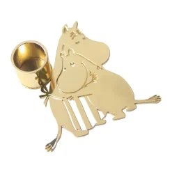Moomin love ljusstake, Guld^Pluto Design Hot