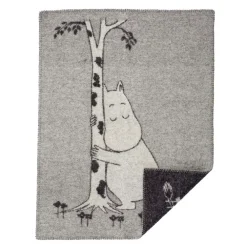 Moomin Tree Hug barnfilt, grå^Klippan Yllefabrik Best