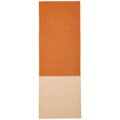 Utomhusmattor|Plastmattor-Brita Sweden Moor matta cream (cremevit-terrakotta), 70x200 cm