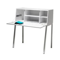 Skrivbord-SMD Design Mormor sekretär, vit lack, vitlack