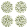 Mougli Green glasunderlägg Ø11 cm 4-pack, Green-white^Åry Home New