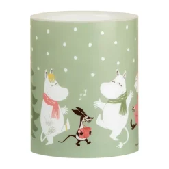 Led-Ljus-Muurla Mumin blockljus LED 12,5 cm, Festive spirits