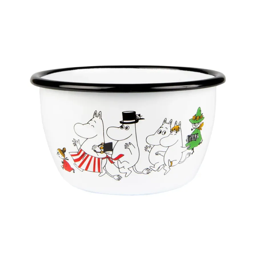 Mumin Colors emaljskål 60 cl, Moominvalley^Muurla Online