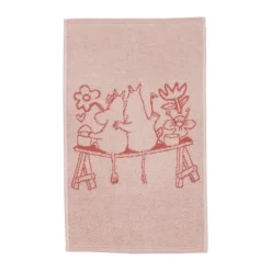 Mumin handduk 30x50 cm, Kärlek rosa^Moomin Arabia Clearance