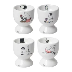 Mumin joy äggkopp 4 delar, Vit-multi^Pluto Design Online
