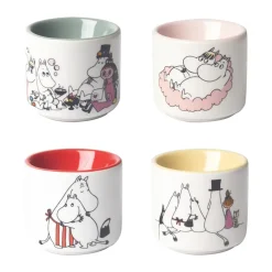 Mumin love äggkopp 4 delar, Vit-multi^Pluto Design New