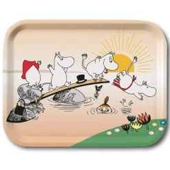 Mumin Sommar Kvällsdopp bricka, 27x20 cm^Opto Design Hot