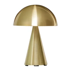Portabla Lampor-Hübsch Mush portabel bordslampa, Brass
