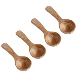 Slevar & Skedar-MUUBS teak saltsked 4-pack, Natur