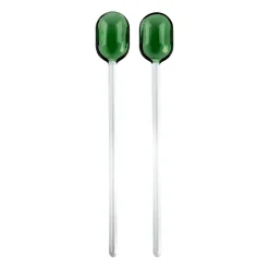 salladsbestick glas 2-pack, Green-clear^Muurla Online