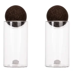 Nature salt- och pepparset med korkkula 2-pack, Klar-mörkbrun^Sagaform Clearance