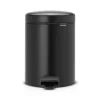 Pedalhinkar|Pedalhinkar-Brabantia New Icon pedalhink 5 liter, matt black (svart)