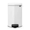 Pedalhinkar|Pedalhinkar-Brabantia New Icon pedalhink 12 liter, white (vit)