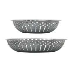 Brödkorgar-Nicolas Vahé brödkorg 2 delar, Antik silverfinish