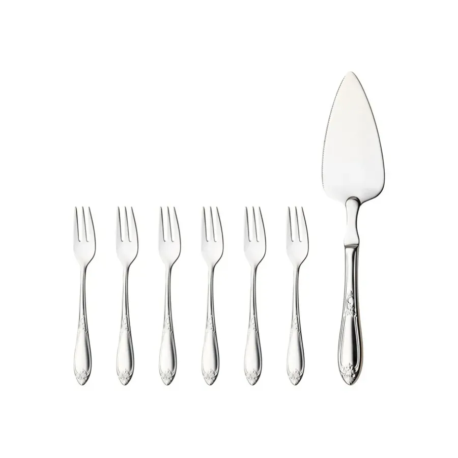 Nina tårtset 7 delar, Rostfritt stål^Hardanger Bestikk Hot