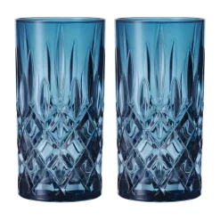 Drinkglas-Nachtmann Noblesse Longdrink glas 39,5 cl 2-pack, Vintage blue