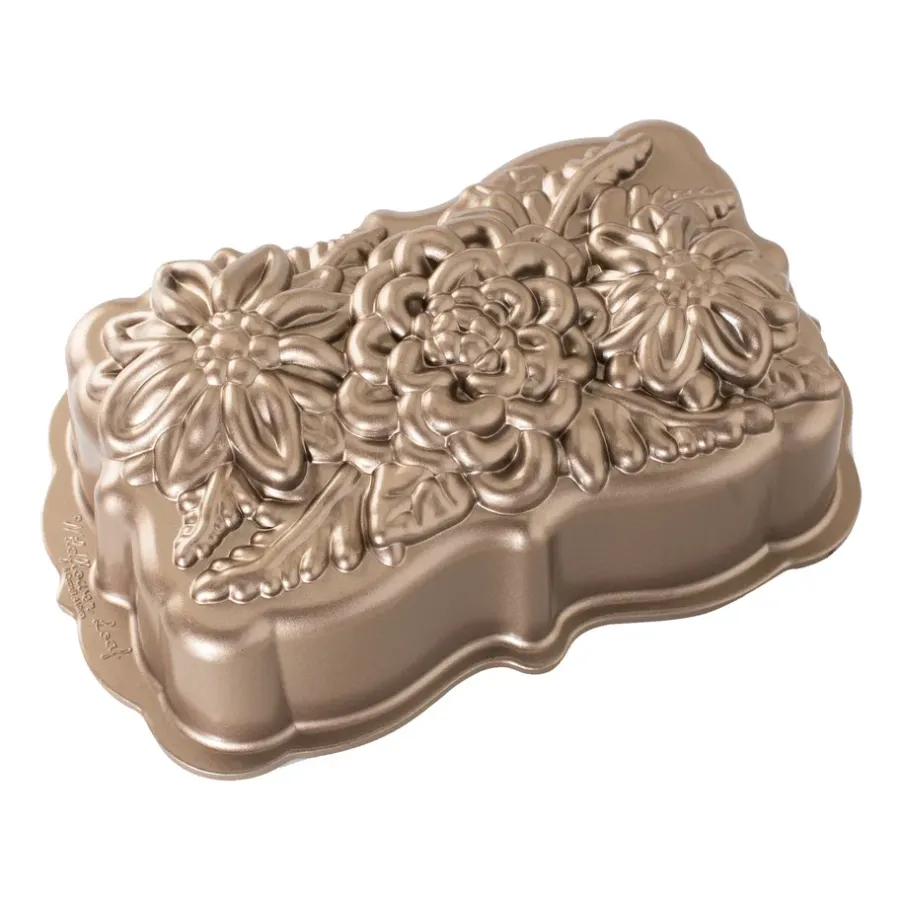 Kakformar & Pepparkaksformar-Nordic Ware wildflower loaf bakform, 1,4 L