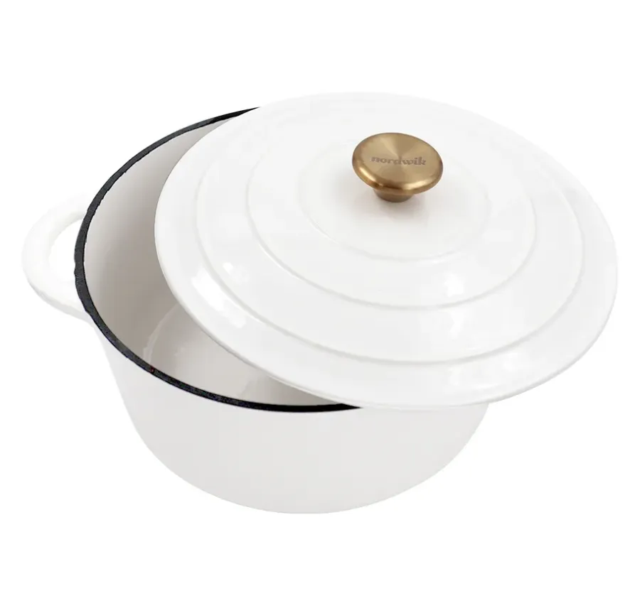 gjutjärnsgryta 5 L, Vit^Nordwik Outlet