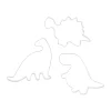 pepparkaksform dinosaurie 3 delar, Rostfritt stål^Nordwik Best