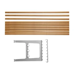 Nostalgi bänk påbyggnad 100 cm, Ek-aluminium^Essem Design Clearance